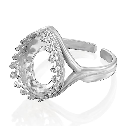 925 Sterling Silver Ring Blanks (2 Count)