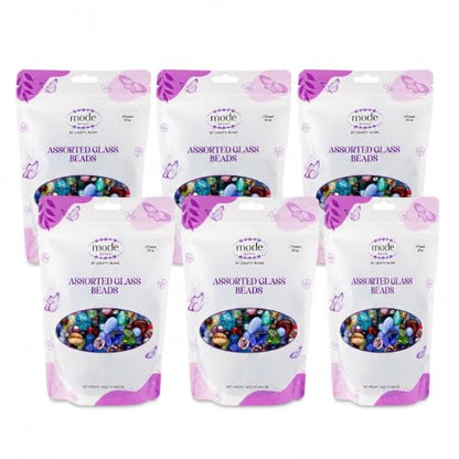 One Pound Assorted Glass Beads for Jewelry Making (96 Ounce)