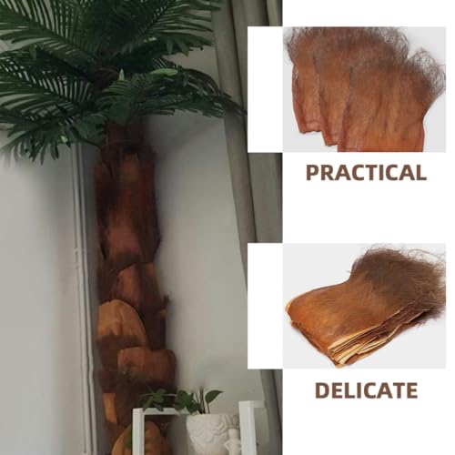 5Pcs Simulated Palm Tree Bark Sheets 19.68X11.81Inch Artificial Palm Bark Wraps for Garden Decor Home Display Landscaping Accessories