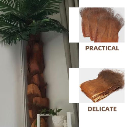 5Pcs Simulated Palm Tree Bark Sheets 19.68X11.81Inch Artificial Palm Bark Wraps for Garden Decor Home Display Landscaping Accessories