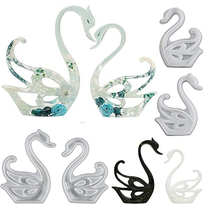 2 Pack Swan Molds Swan Resin Mold