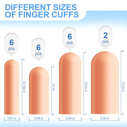 20 Pcs Gel Finger Protectors (20 Count)
