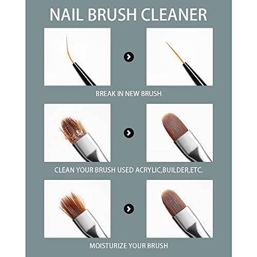 Acrylic Nail Brush Cleaner Acrylic Brush Cleaner Liquid Acrylic Paint Brush Cleaner Nails Artist Acrylic Brush Cleaner 58ml 2.1 FL.OZ (2 Fl Oz)