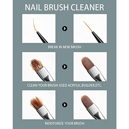 Acrylic Nail Brush Cleaner 2.5FL.OZ 75ML Acrylic Brush Cleaner Liquid Acrylic Nail Brushes Nail Art Tools for Salon Home Use Acrylic Paint Brush Cleaner (2.5 Fl Oz)