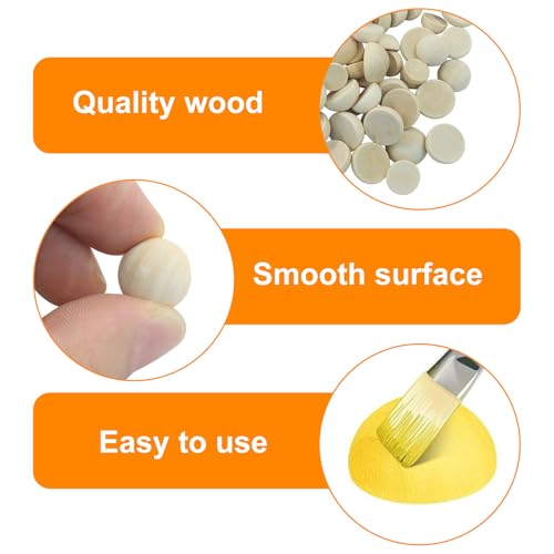 Half Wooden Beads (300 Count)