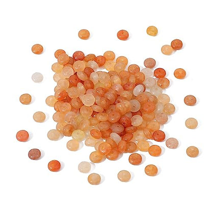 Natural Red Aventurine Disk Stone Beads 4x2mm 160pcs Rondelle Loose Semi Gemstone Beads for Jewelry Making Design (160 Count)