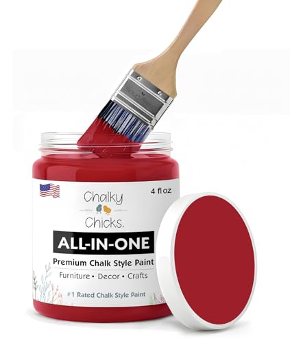 Firecracker 4 Fl Oz Chalk Paint for Furniture All in One