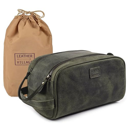 Leather Toiletry Bag for Men