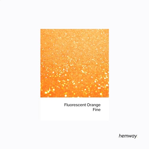 Resin Glitter Fluorescent Orange 100g Fine (3.5274 Ounce)