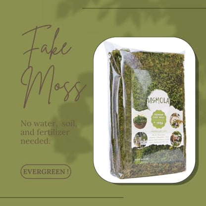 Fake Green Moss for Potted Plants (40 Ounce)