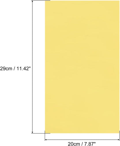 MECCANIXITY 50 Sheets Heat Reactive Foil, 20x29cm Light Gold Foil Transfer Sheets Toner Reactive Foil Transfer Foil Sheets Hot Foil Stamping Paper for Crafts DIY Cardmaking Album Decoration