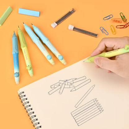 Cute Mechanical Pencil Set with Case (12 Count)
