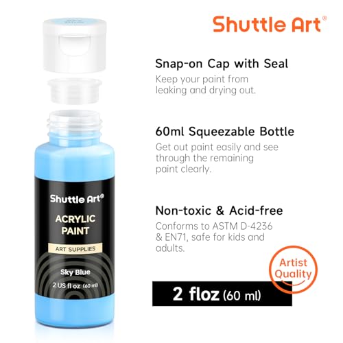 100 Colors Acrylic Paint (200 Fl Oz)