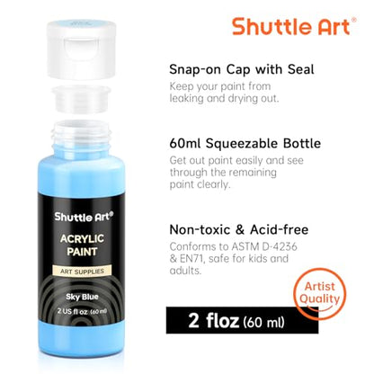 100 Colors Acrylic Paint (200 Fl Oz)