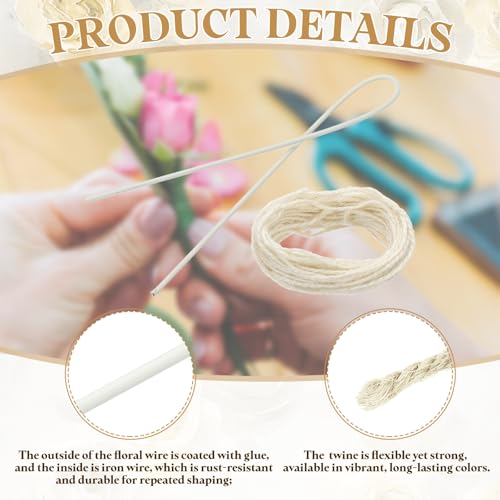 50Pcs 2 Gauge Floral Wire (50 Count)