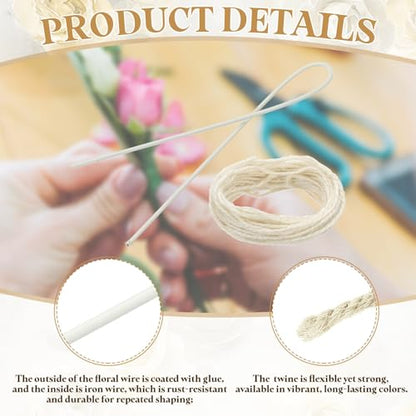 50Pcs 2 Gauge Floral Wire (50 Count)