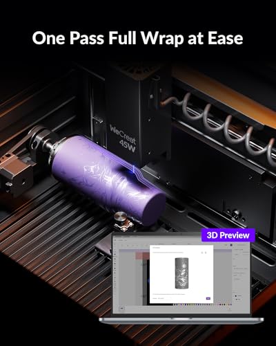 Vision Pro 45W Laser Engraver and Cutter with Rotary Pro