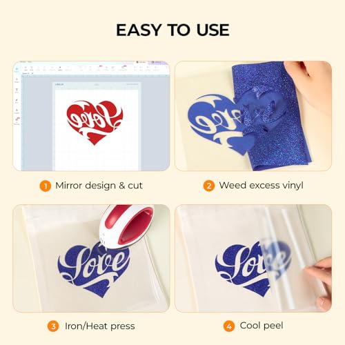 Glitter HTV 12" x 10ft Royal Blue Glitter HTV Heat Transfer Vinyl