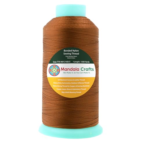 Size 69 210D T70 Bourbon Brown Bonded Nylon Thread