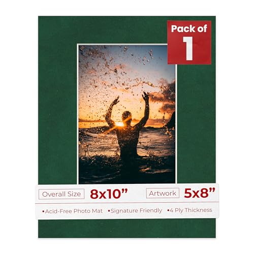 8x10 Mat Bevel Cut for 5x8 Photos