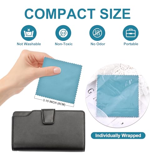 Silver Polishing Cleaning Cloth for Sterling Silver (50 Count)