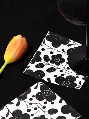 Midnight Bloom Paper Napkins 3 (80 Count)