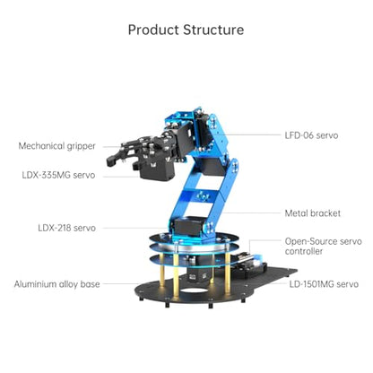 Robotic Arm Kit 6DOF Programming Robot Arm with 6 Servos