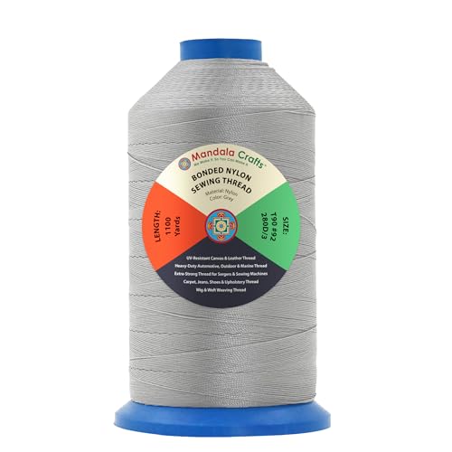 Size 92 280D T90 Gray Bonded Nylon Thread (3750 Foot)