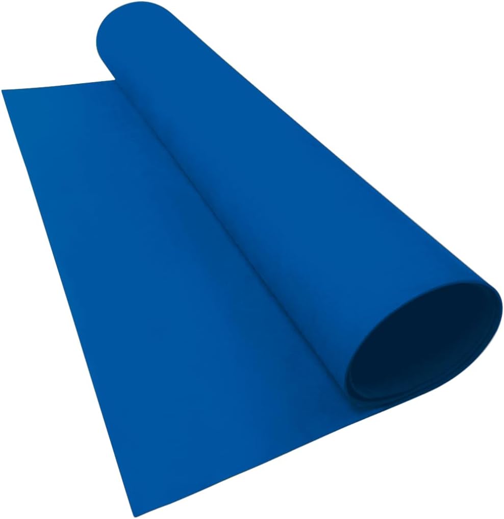 LotusFoam Large 3mm EVA Foam Sheet - 44"x 85" High Density Foam 130 kg/m3 for Cosplay, Costumes, Crafts, Flooring, Outdoor Use - 35 Colors (Blue) - Blue - Crafty Corner