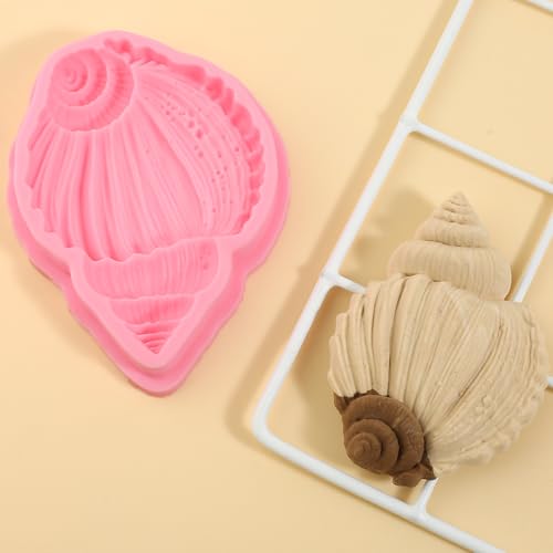1Pcs Conch Cake Decoration Silicone Mold
