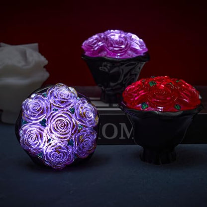 Rose Jar Resin Mold with Lid