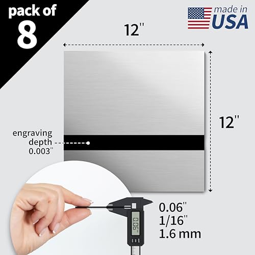 Metallic Looking Acrylic Sheet (8 Count)