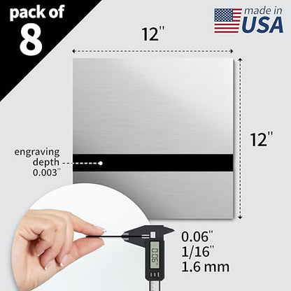 Metallic Looking Acrylic Sheet (8 Count)