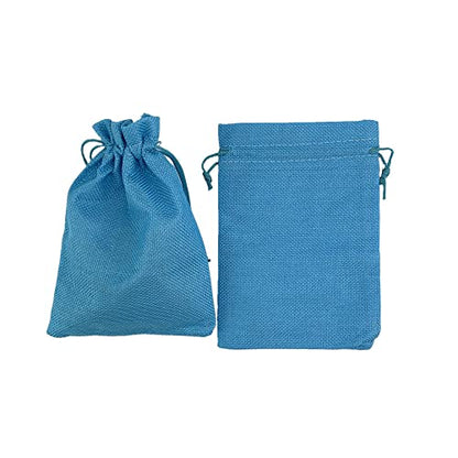 Pack of 25 Burlap Gift Bags with Drawstring Linen Jewelry Pouches Wedding Hessian Jute Bags for Birthday and Treat Pouches Party Wedding Favors Gift