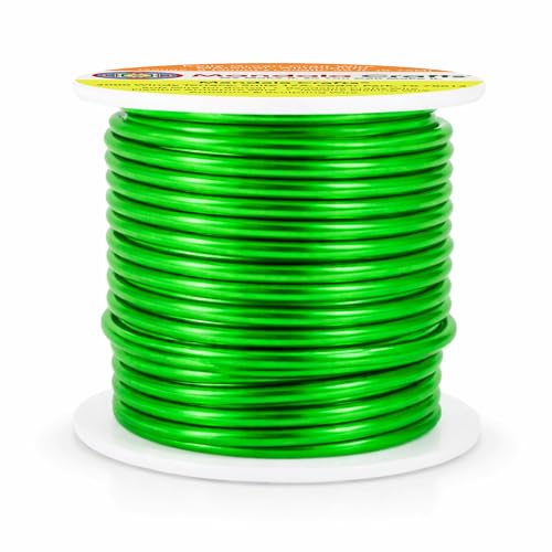 8 Gauge Kelly Green Anodized Aluminum Craft Wire