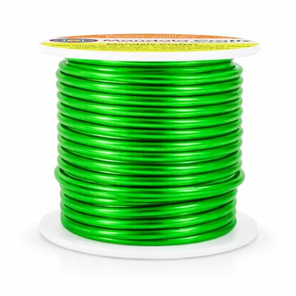 8 Gauge Kelly Green Anodized Aluminum Craft Wire