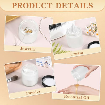 Glass Jars with Lids (24 Count)