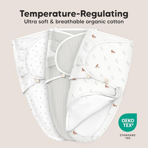 Newborn Swaddles with Zippers (3 Count)