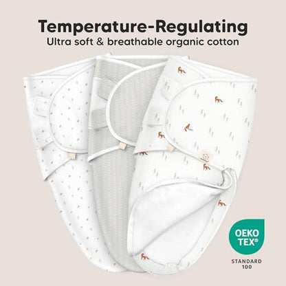 Newborn Swaddles with Zippers (3 Count)