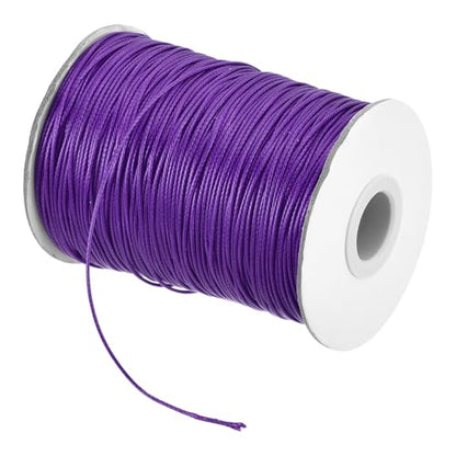 Waxed Cord 1.2mm Waxed Polyester Cord 175 Yard Wax String for Bracelet Making
