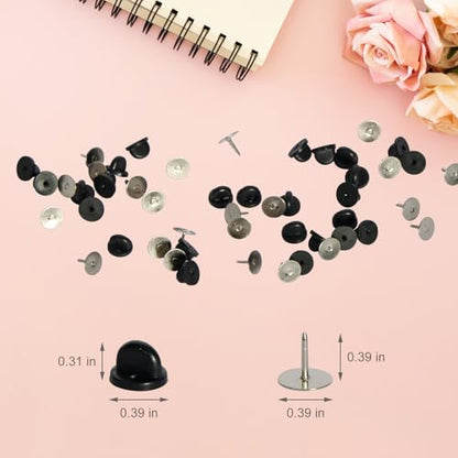 80 Pairs Rubber Pin Backs