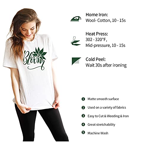 Dark Green Heat Transfer Vinyl Roll 12" x12ft Matte HTV Vinyl
