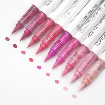 Water Based Acrylic Paint Markers Pink (9 Count)