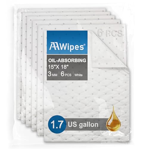 Oil Only Absorbent Pads Mat 15" X 18" 6 Packs Pre