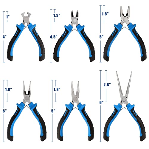 6 Piece Mini Pliers Set
