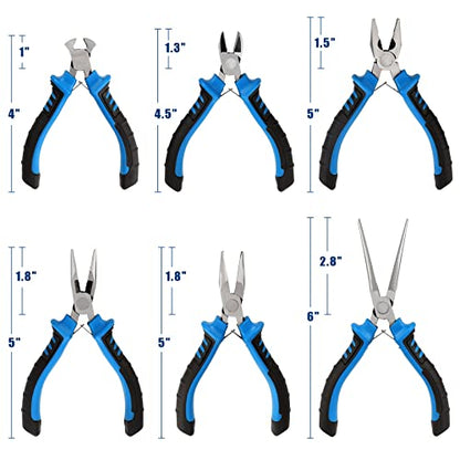 6 Piece Mini Pliers Set