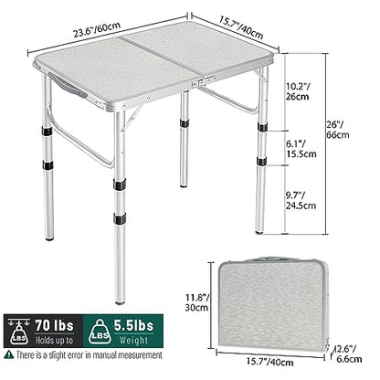 Small Folding Table 2 Feet