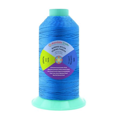 Size 346 210D T350 Sky Blue Bonded Nylon Thread