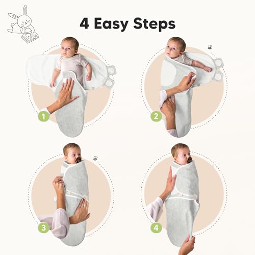 3pk Organic Swaddles for Newborns Girls (3 Count)