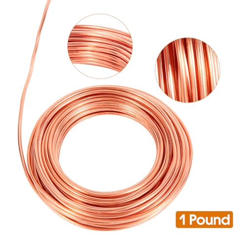 4 Gauge 5.2 mm 7.8 Feet 1 Pound Dead Soft Copper Wire for Electroculture Gardening (7.8 Foot)